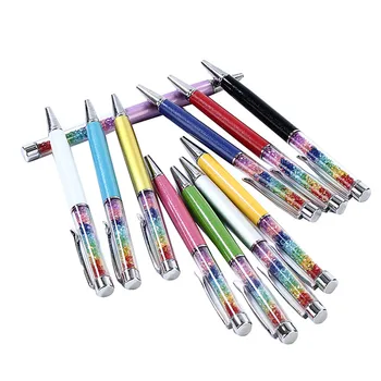 3шт GENKKY 11 цветов радуги Алмаз шариковая ручка Кристалл шариковые ручки канцтовары шариковая ручка офис школы подарок промотирования
