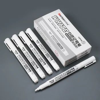 Водонепроницаемый белый маркер, Спиртовая краска, Масляная краска для шин, ручки для граффити, Перманентная Гелевая ручка для ткани, дерева, кожи, Маркер 1,5 мм