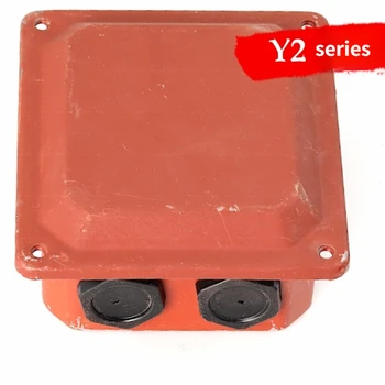 Распределительные коробки для проводов серии Y2 для защитной коробки трехфазного двигателя, соединительная железная коробка, водонепроницаемая крышка 0,37-90 кВт