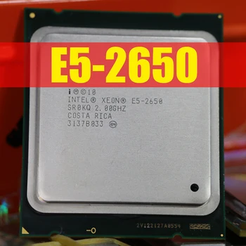 Xeon E5 2650 Процессор C2 20M Кэш 2,0 ГГц 8,00 Гц/с 95 Вт LGA 2011 Процессор e5-2650 X79 DDR3 D3 Материнская плата Платформа Для комплекта Intel xeon